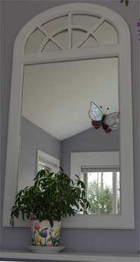 Fantasy Glassworks butterflies are great accents for windows and mirrors.
